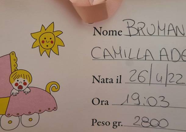 Benvenuta Camilla Adele!