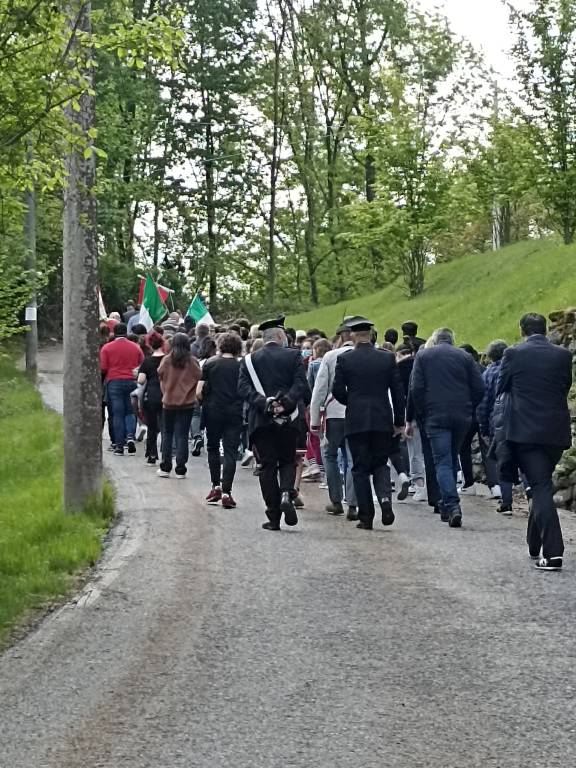 Inaugurazione della pietra d\'inciampo a Mesenzana