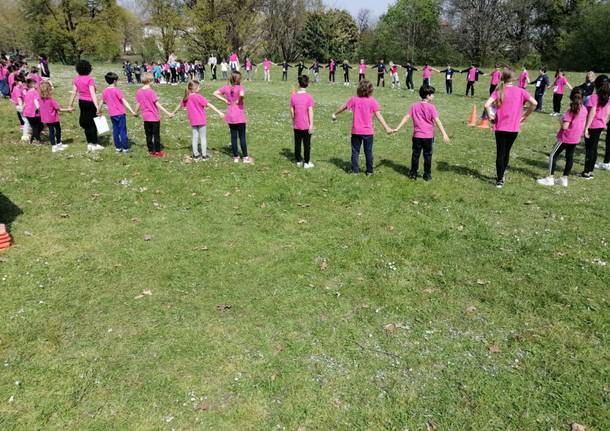 corsa di solidarietà nel parco di cassano magnago