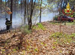 Forte vento sul Varesotto, vigili del fuoco impegnati tra alberi caduti e incendi