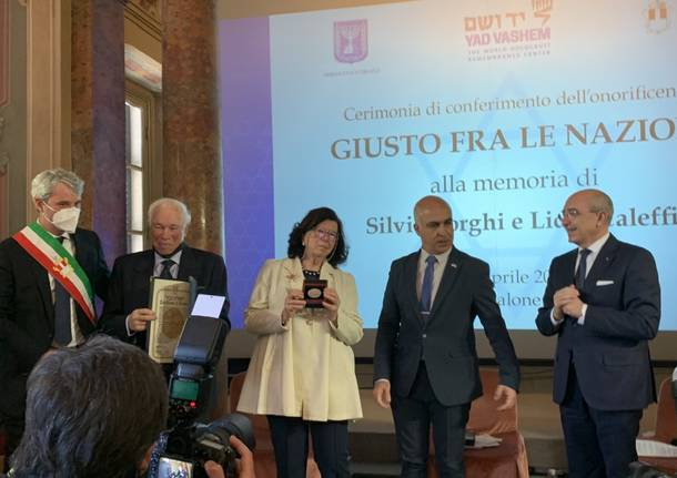 La cerimonia di “Giusto tra le nazioni” per Silvio e Lidia Borghi