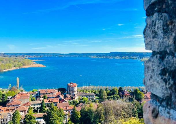 Il Lago Maggiore visto dalla Rocca di Angera