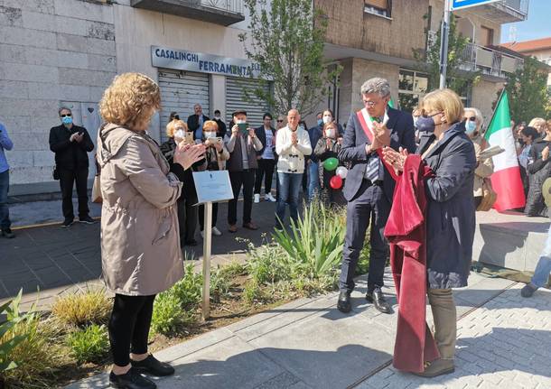 Inaugurazione piazza XXV Aprile a Gorla Minore 