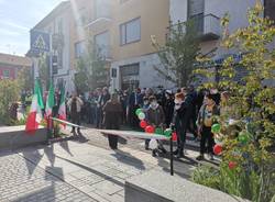 Inaugurazione piazza XXV Aprile a Gorla Minore 