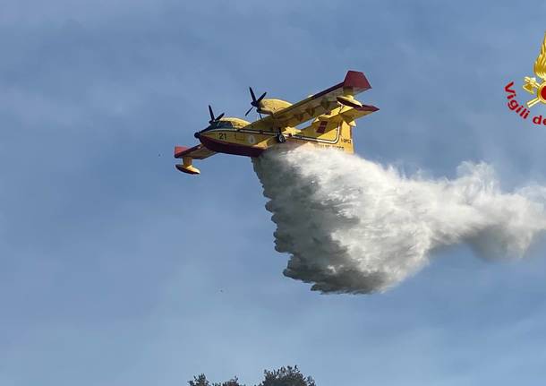 Incendio San Quirico sabato