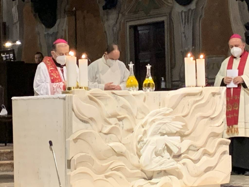 La consegna degli olii santi in san Vittore