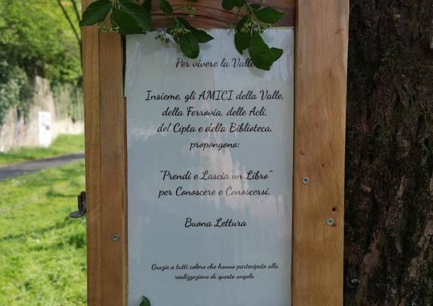 La nuova casetta dei libri in valle Olona