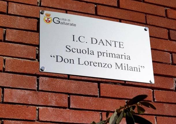 La dedicazione a don Milani della scuola di Moriggia