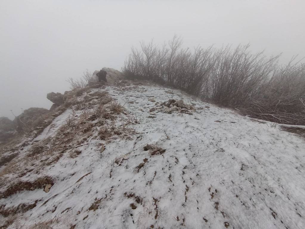 Neve all'alba al Campo dei Fiori