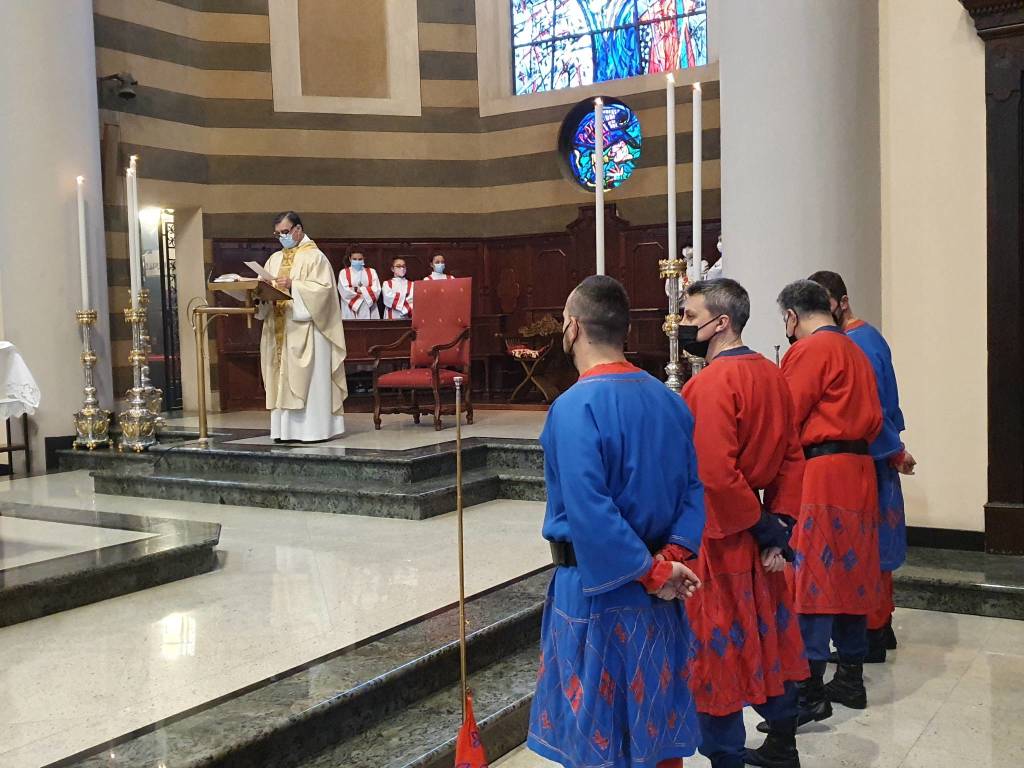 Palio di Legnano - Investitura religiosa della reggenza della contrada La Flora