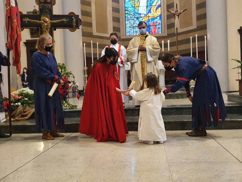 Palio di Legnano - Investitura religiosa della reggenza della contrada La Flora