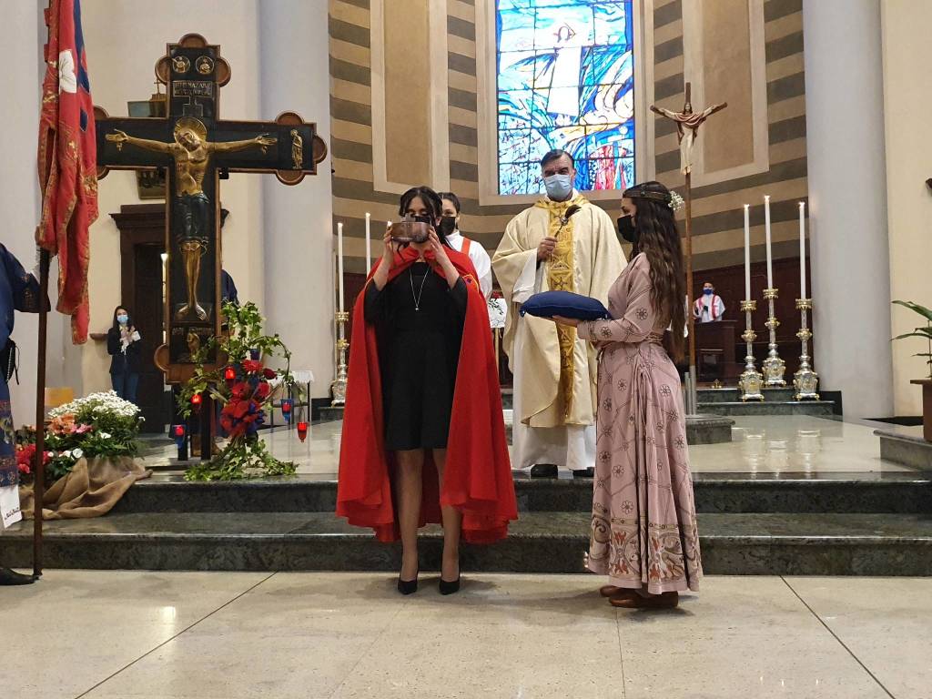 Palio di Legnano - Investitura religiosa della reggenza della contrada La Flora