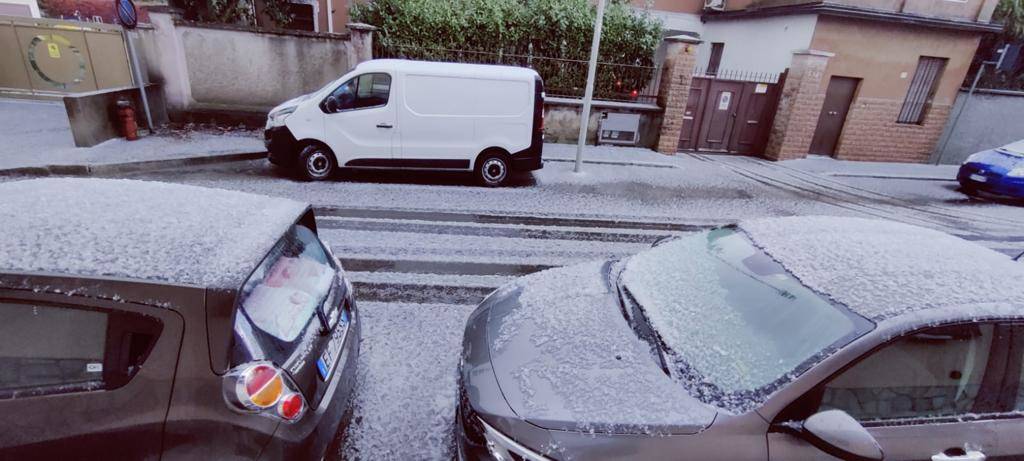 Pioggia e grandine nel Legnanese 