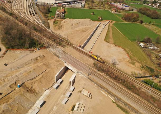 Il sottopasso di Sant’Anna a Busto Arsizio, visto dall’alto