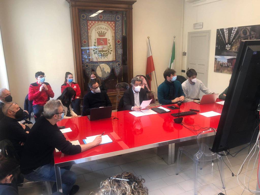 Sportivi alla commissione dello Sport a Legnano