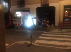 Vigili del fuoco in via Venegono a Legnano 