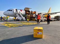 Volo umanitario DHL malpensa Ucraina 