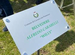 A Cavaria con Premezzo inaugurato il belvedere Alfredo Carabelli "Willy"