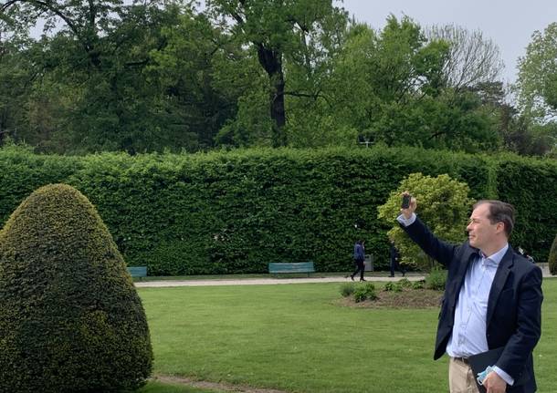 Amministratori locali europei in visita ai giardini Estensi