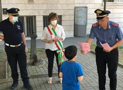 Bimbi dell'Istituto statale dell'Infanzia Rodari in visita in Comune a San Vittore Olona