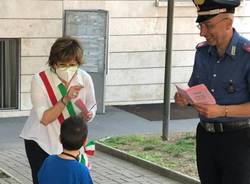 Bimbi dell'Istituto statale dell'Infanzia Rodari in visita in Comune a San Vittore Olona