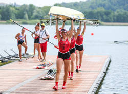 Gli europei juniores di canottaggio alla Schiranna