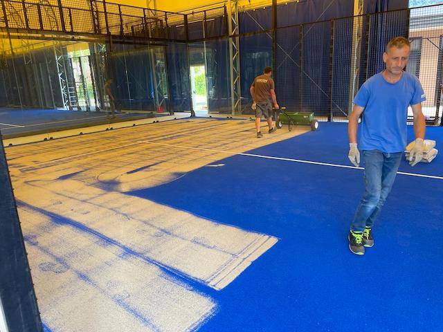 La nascita dei nuovi campi di \"Laveno Padel\"