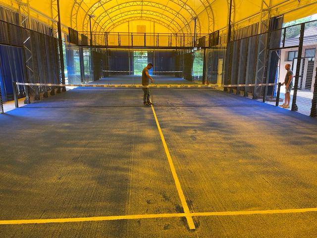 La nascita dei nuovi campi di \"Laveno Padel\"