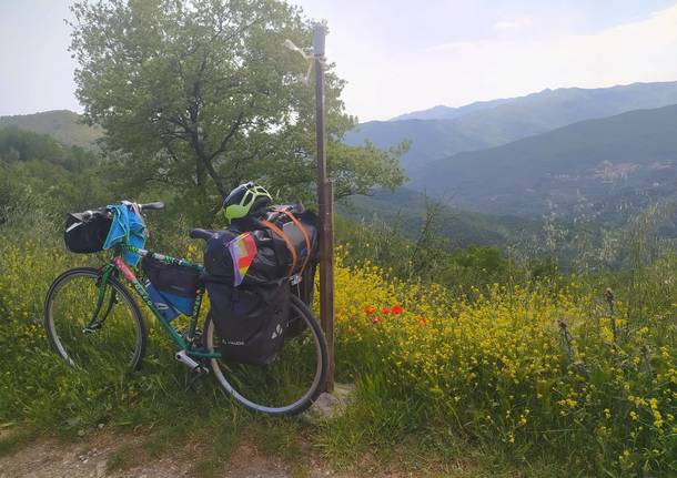 ciclista della memoria Liguria