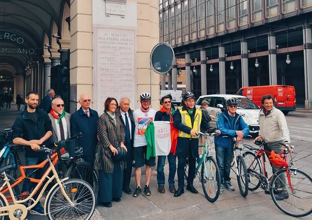 ciclista della memoria Liguria