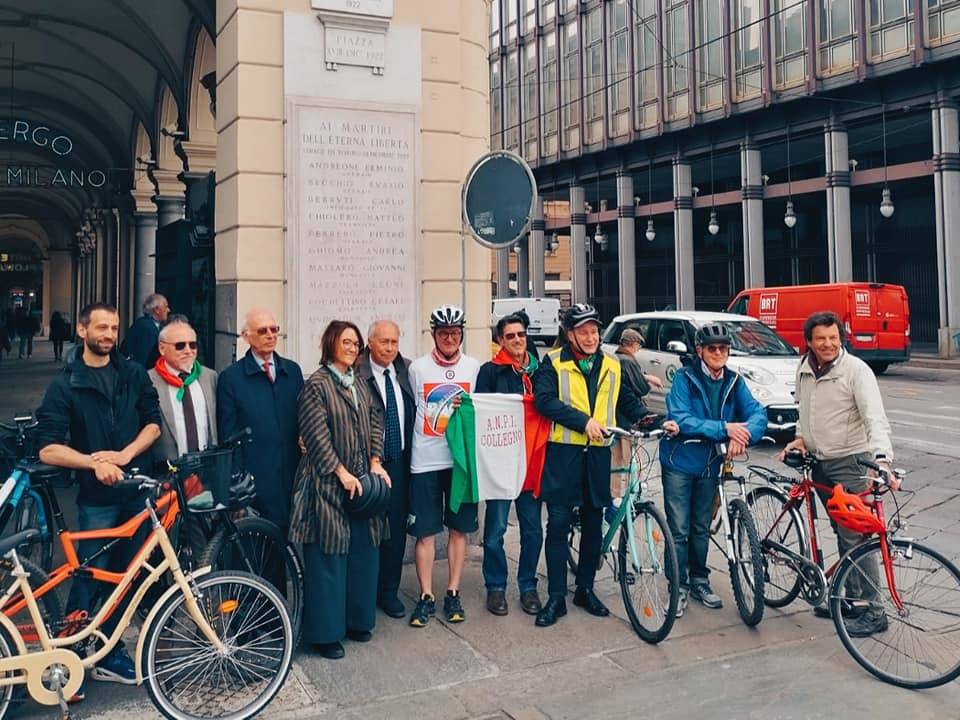 ciclista della memoria Liguria
