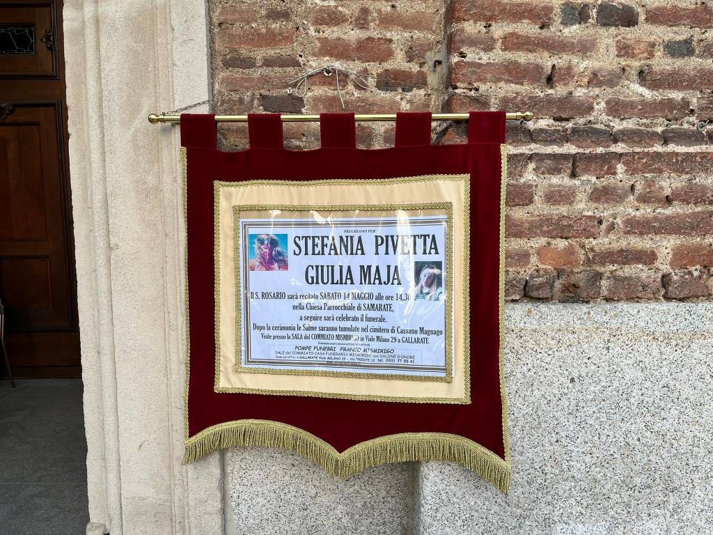 funerali di Stefania Pivetta e Giulia Maja