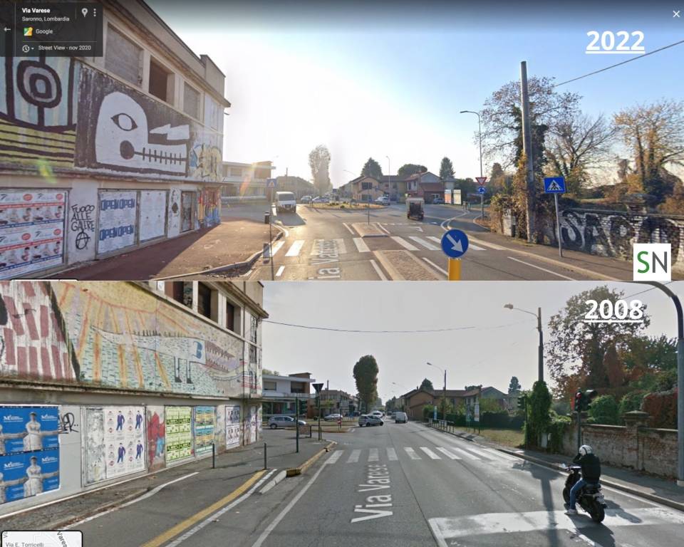 I cambiamenti e le trasformazioni di Saronno visti da Google Street View