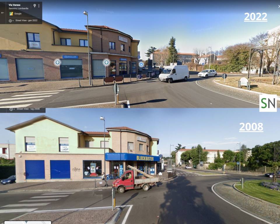 I cambiamenti e le trasformazioni di Saronno visti da Google Street View