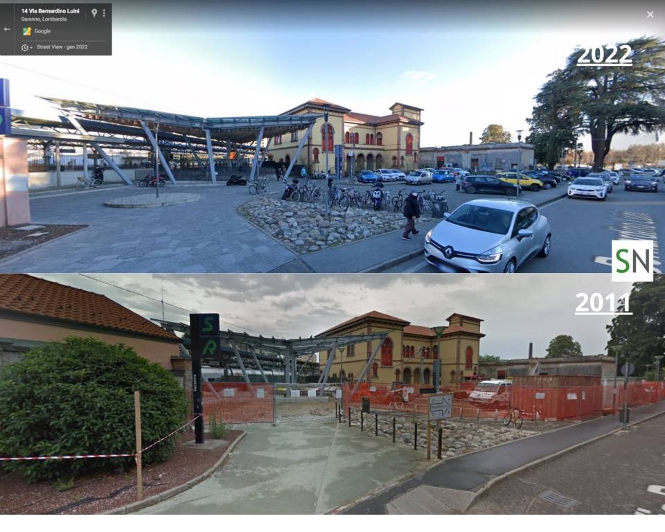 I cambiamenti e le trasformazioni di Saronno visti da Google Street View