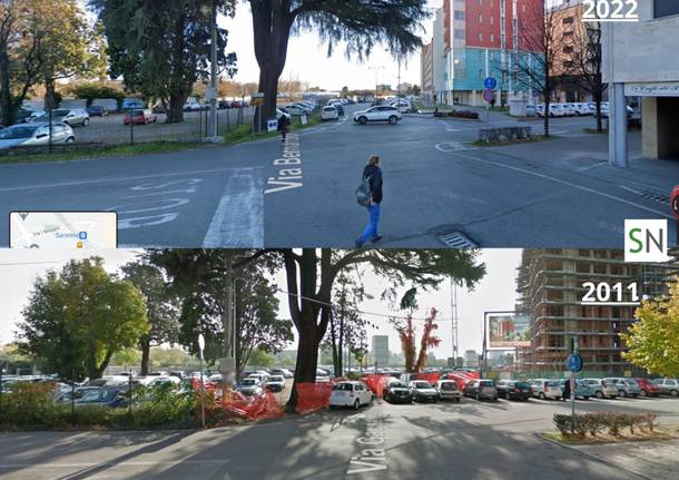 I cambiamenti e le trasformazioni di Saronno visti da Google Street View