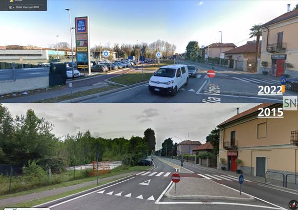 I cambiamenti e le trasformazioni di Saronno visti da Google Street View