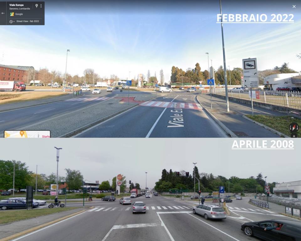 I cambiamenti e le trasformazioni di Saronno visti da Google Street View