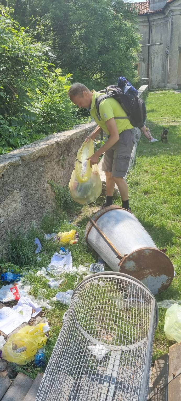 Il Sacro Monte di Varese ripulito dai rifiuti