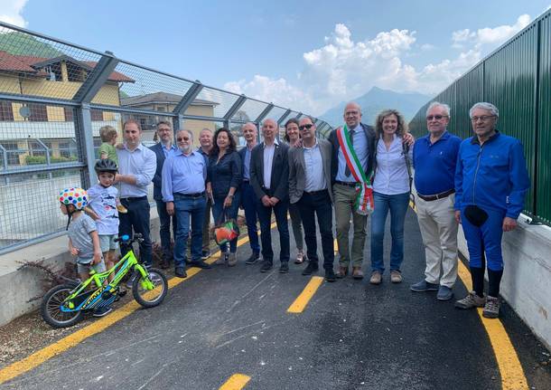 Inaugurazione del tratto della ciclopedonale di Induno Olona