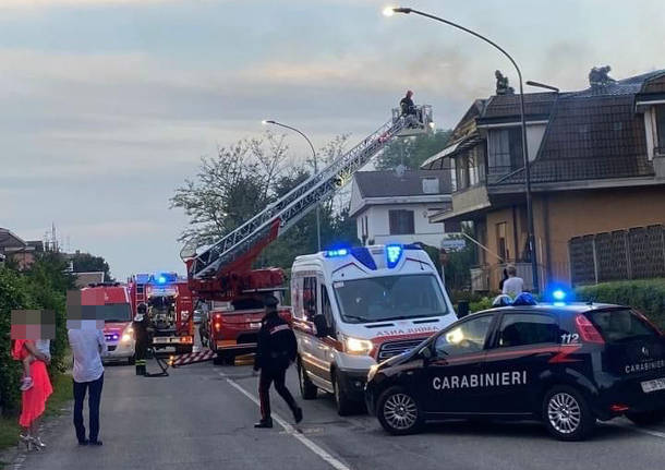 incendio villa turbigo