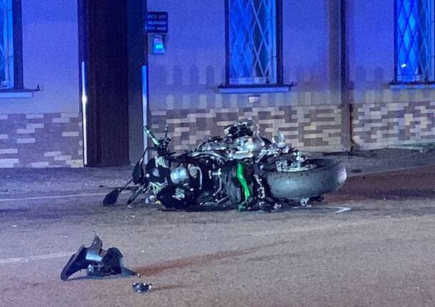 Scontro auto moto a Gemonio