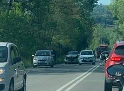 Incidente sulla SPP1, traffico in coda a Capolago