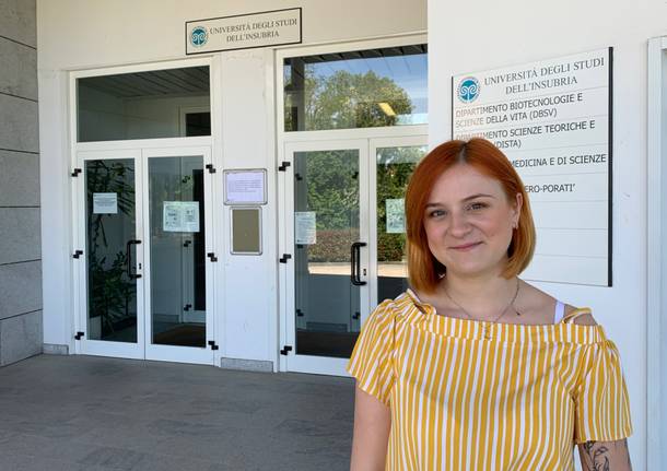 Kseniya-Oksana Zhukrovska dottoranda ucraina nei laboratori di Biotecnologie microbiche