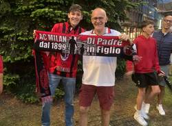 La festa a Varese dei tifosi del Milan