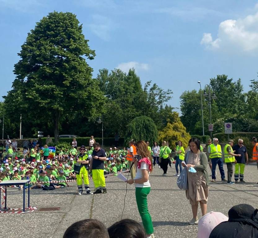 la marcia della pace degli studenti di Solbiate Arno
