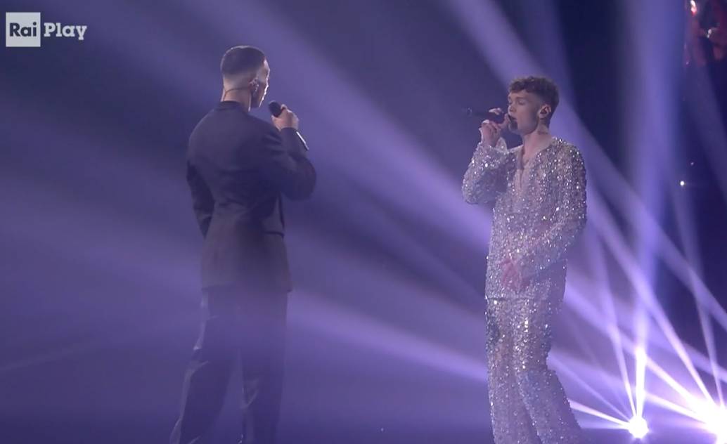 Mahmood e Blanco all'eurovision song contest in Torino