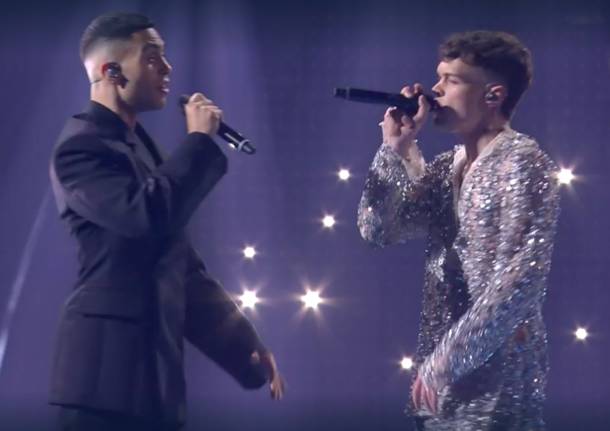 Mahmood e Blanco all'eurovision song contest in Torino