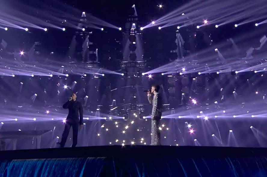 Mahmood e Blanco all'eurovision song contest in Torino