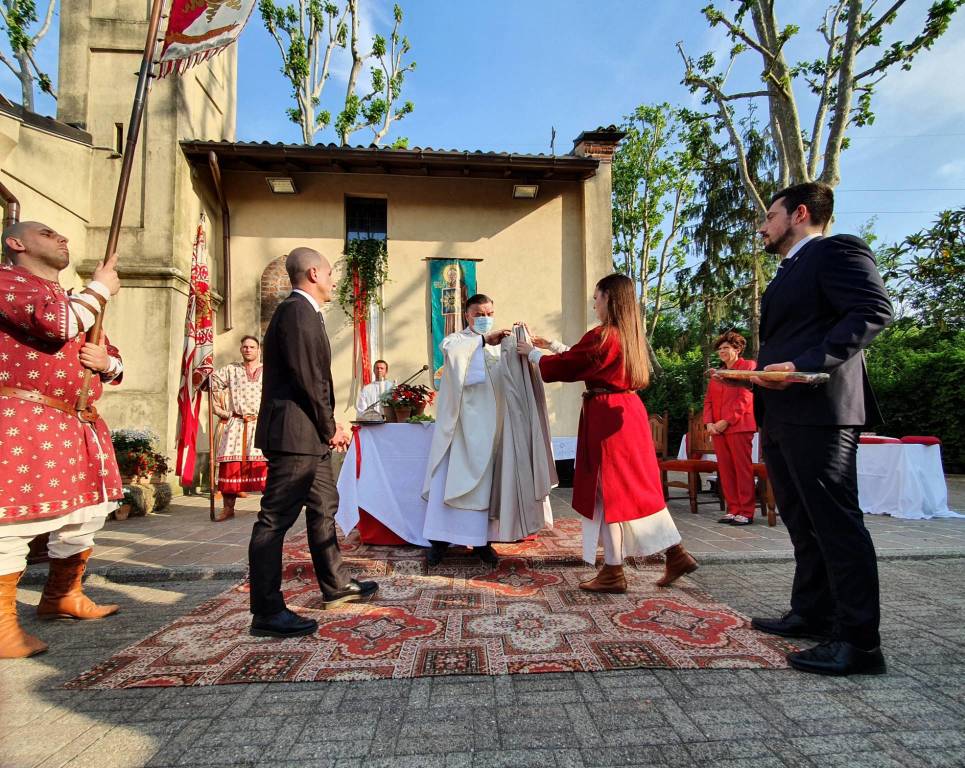 Palio di Legnano - Investitura religiosa della reggenza della contrada San Bernardino